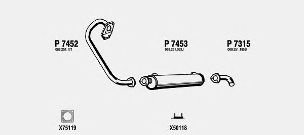Exhaust System VW163