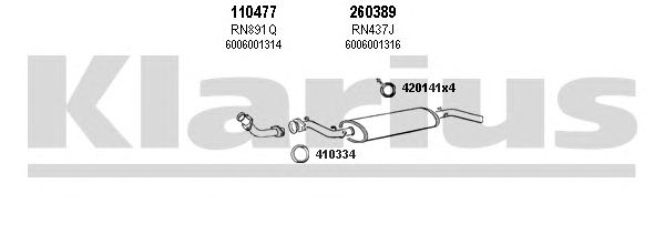 Exhaust System 720434E