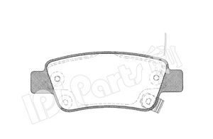 Brake Pad Set, disc brake IBR-1494