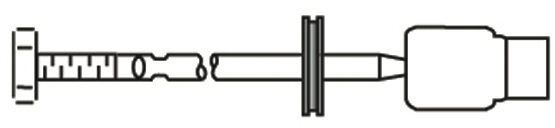 Rotule de direction intérieure, barre de connexion 1258