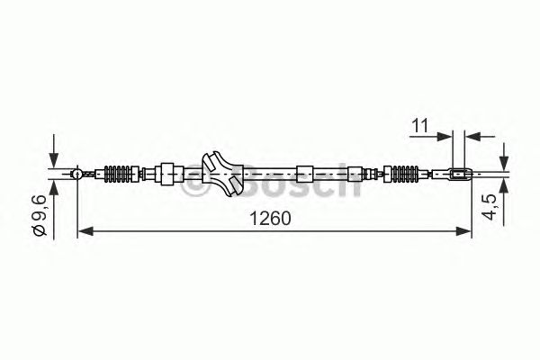 Cable, parking brake 1 987 477 189