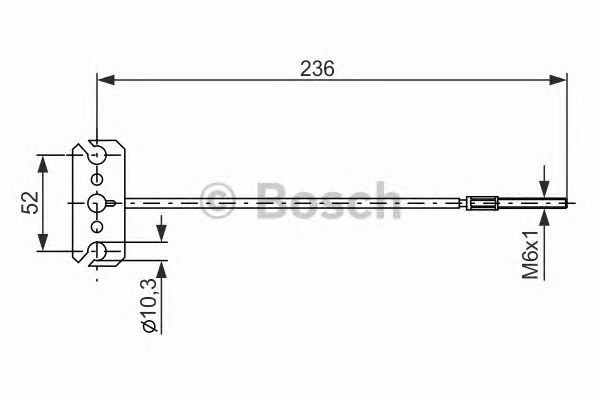 Cable, parking brake 1 987 477 226