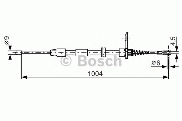 Cable, parking brake 1 987 482 023