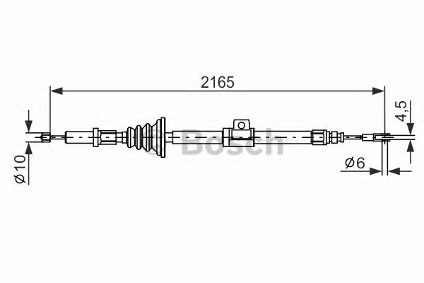 Cable, parking brake 1 987 482 105