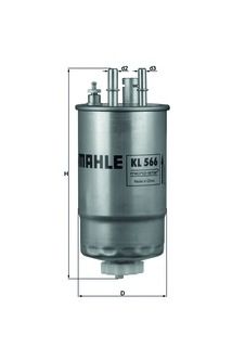 Fuel filter KL 566