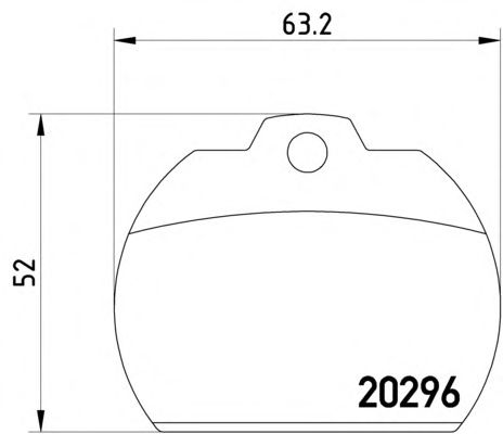 Комплект тормозных колодок, дисковый тормоз 2029602