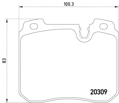 Brake Pad Set, disc brake 2030907