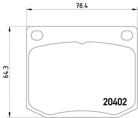 Brake Pad Set, disc brake 2040201