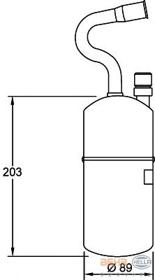 Filtro deshidratante, aire acondicionado 8FT 351 192-021
