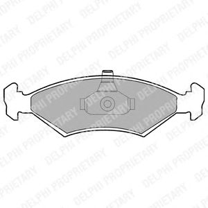Brake Pad Set, disc brake LP1604