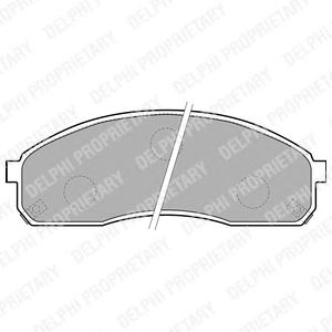Brake Pad Set, disc brake LP1671