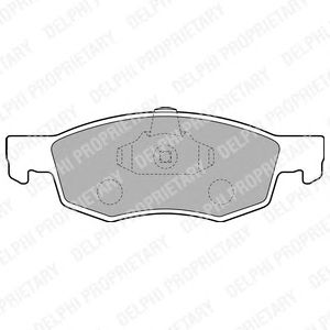 Brake Pad Set, disc brake LP1796