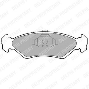 Brake Pad Set, disc brake LP591