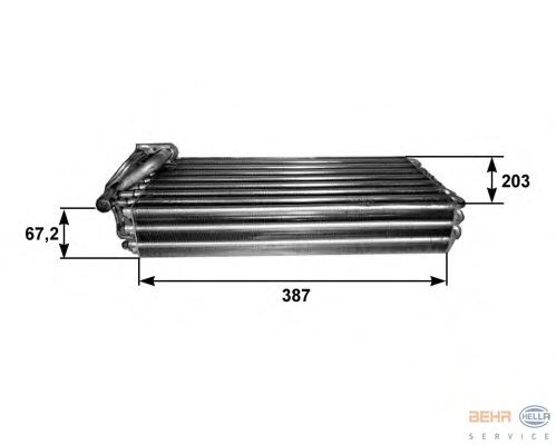Evaporator, air conditioning 8FV 351 211-101
