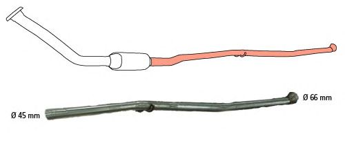 Repair Pipe, catalytic converter 91 22 8052