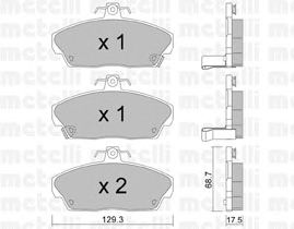 Brake Pad Set, disc brake 22-0174-0