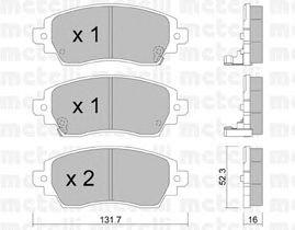 Brake Pad Set, disc brake 22-0750-0