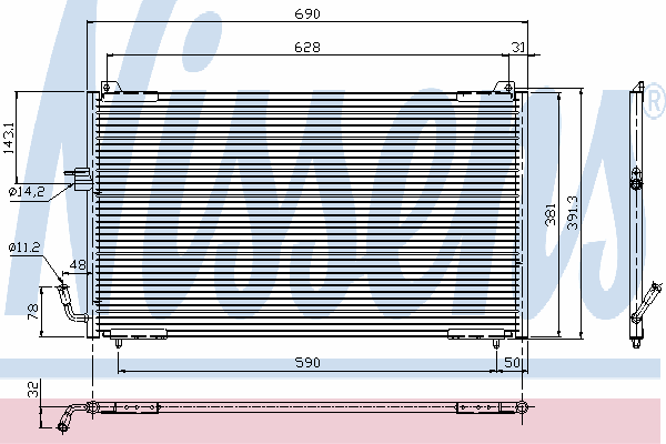 Condensator, airconditioning 94625