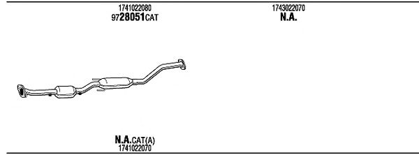 Exhaust System TOH14169