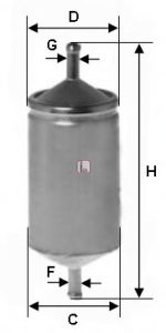 Fuel filter S 1501 B