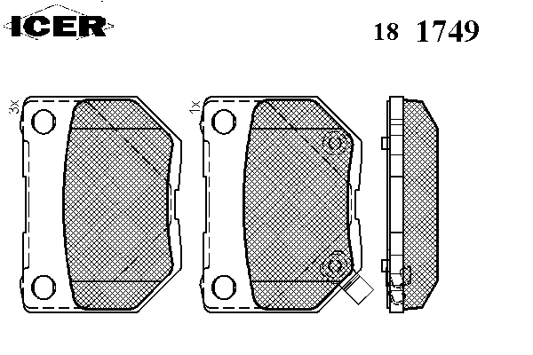 Brake Pad Set, disc brake 181749