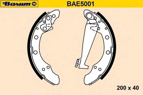Brake Shoe Set BAE5001