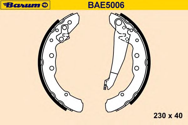 Brake Shoe Set BAE5006