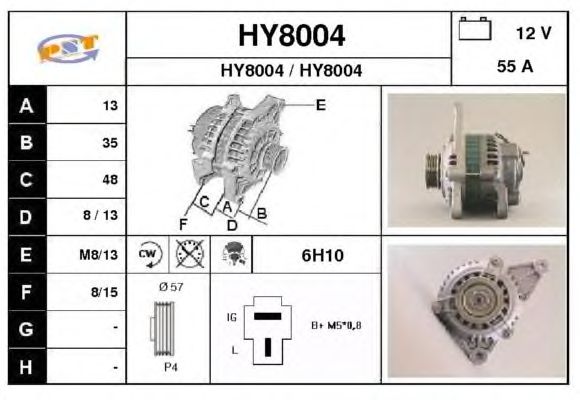 Alternator HY8004