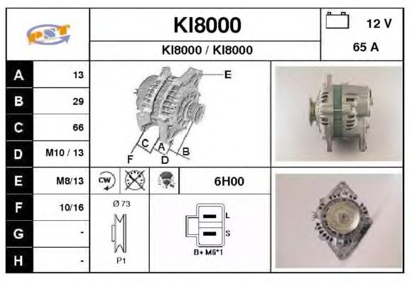 Alternator KI8000