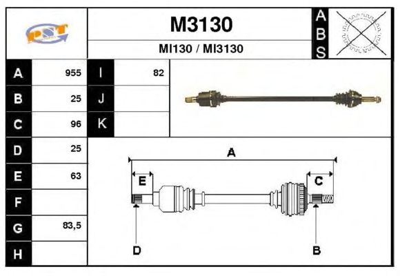 Tahrik mili M3130