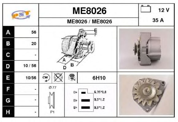 Alternator ME8026