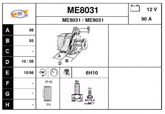 Alternator ME8031