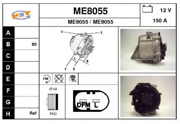 Alternator ME8055