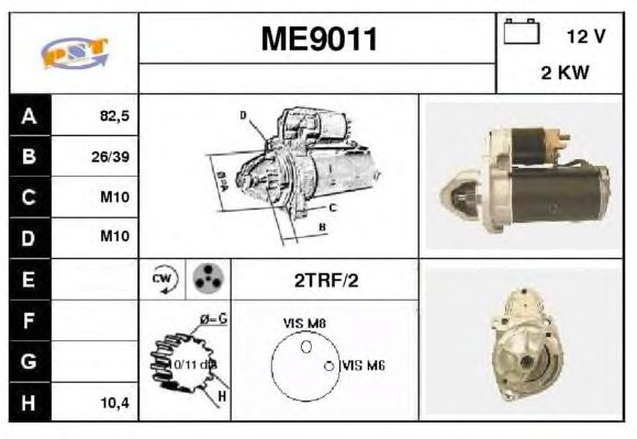 Startmotor ME9011