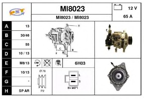 Alternator MI8023