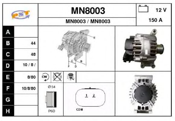 Alternator MN8003