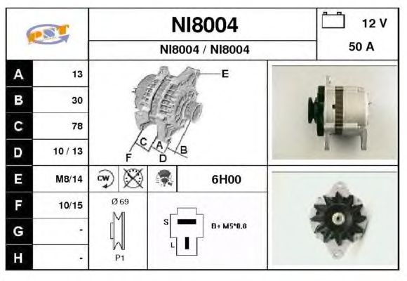 Dynamo / Alternator NI8004