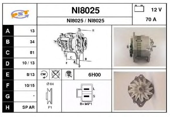 Alternator NI8025