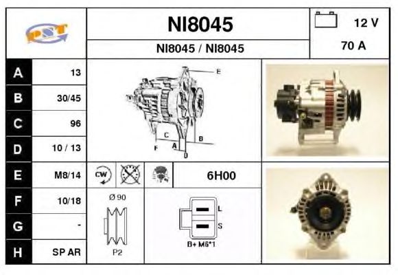 Dynamo / Alternator NI8045