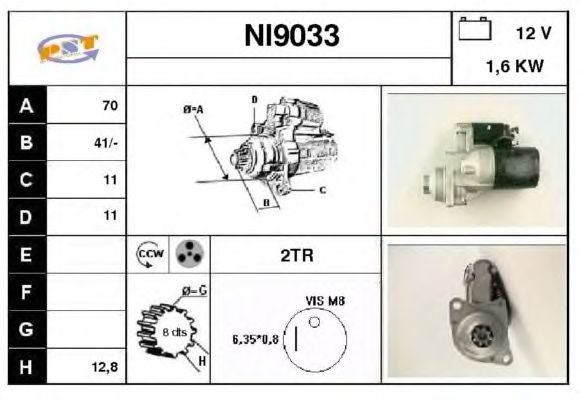 Startmotor NI9033
