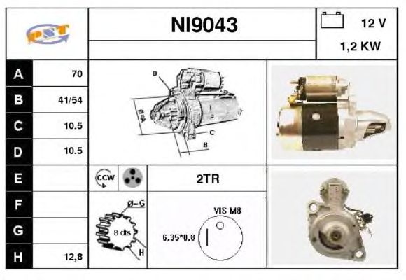 Startmotor NI9043