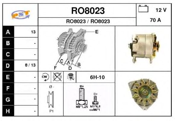 Dynamo / Alternator RO8023