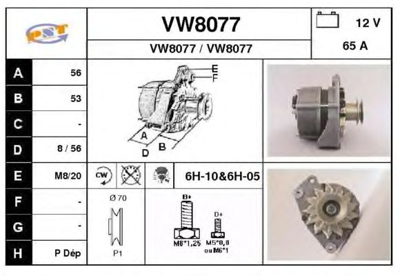 Alternator VW8077