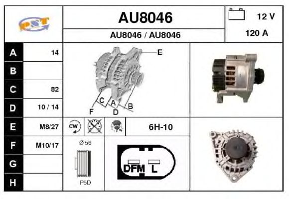 Alternator AU8046