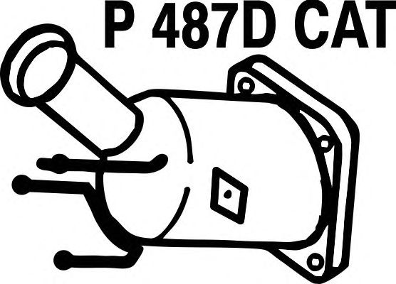 Catalytic Converter P487DCAT