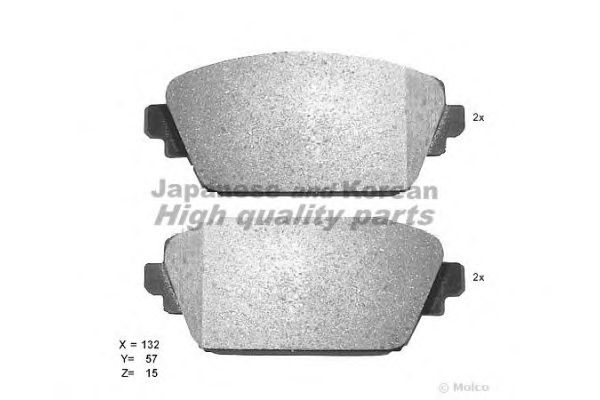 Brake Pad Set, disc brake 1080-2701