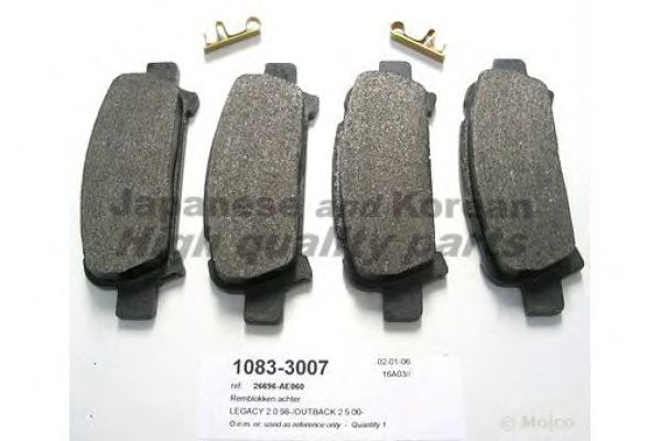 Brake Pad Set, disc brake 1083-3007