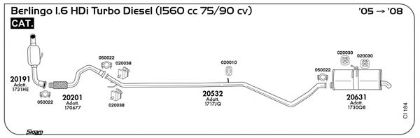 Exhaust System CI184