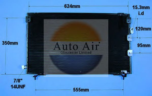 Condensator, airconditioning 16-1025