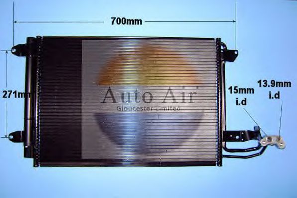 Condensator, airconditioning 16-1054A
